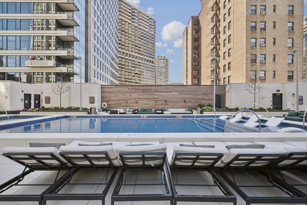 Heated Resort-Inspired Pool with Sun Shelves