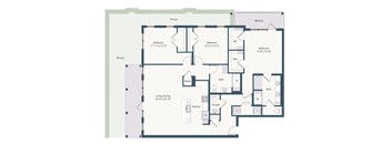 Florent White Oak Floor Plan