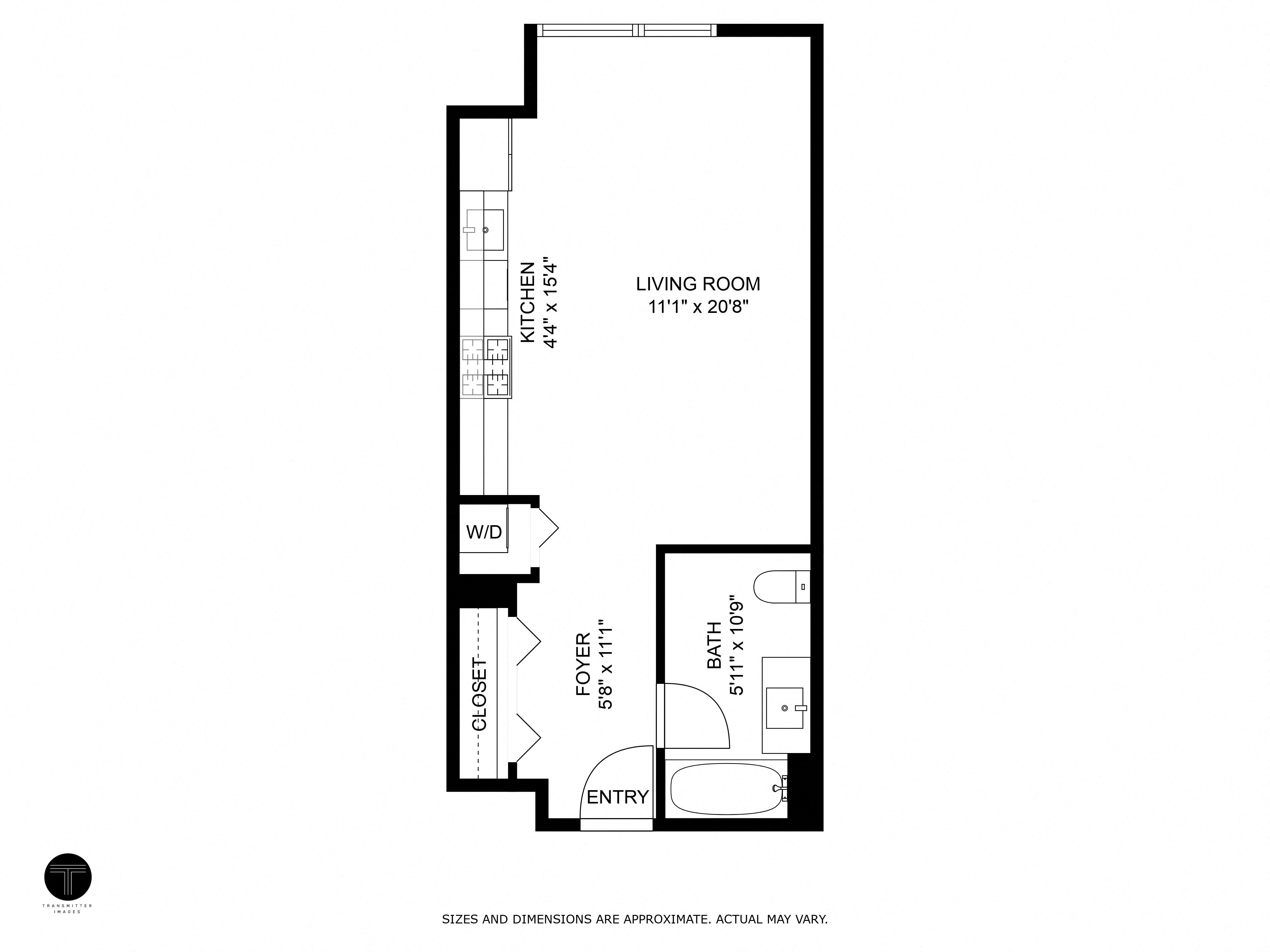 853 N Larrabee - Studio Tier 05 floor plan