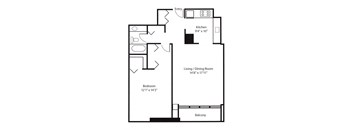 1 Bedroom - 1 Bathroom