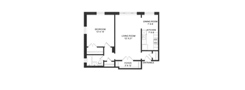 1 Bedroom - 1 Bathroom