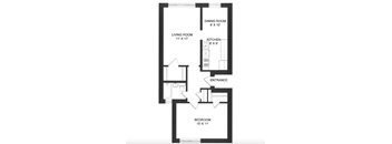 1 Bedroom - 1 Bathroom