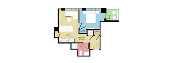 1 Bedroom - 1 Bathroom