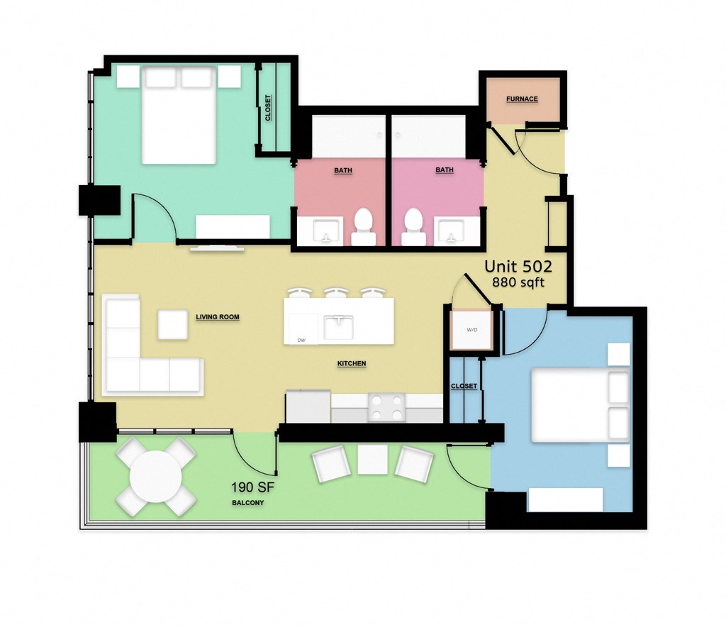 a floor plan of a house with different floors and planters