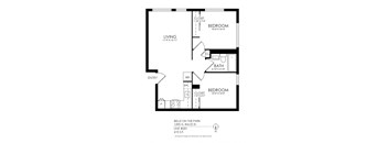 a floor plan of a house with an open floor plan