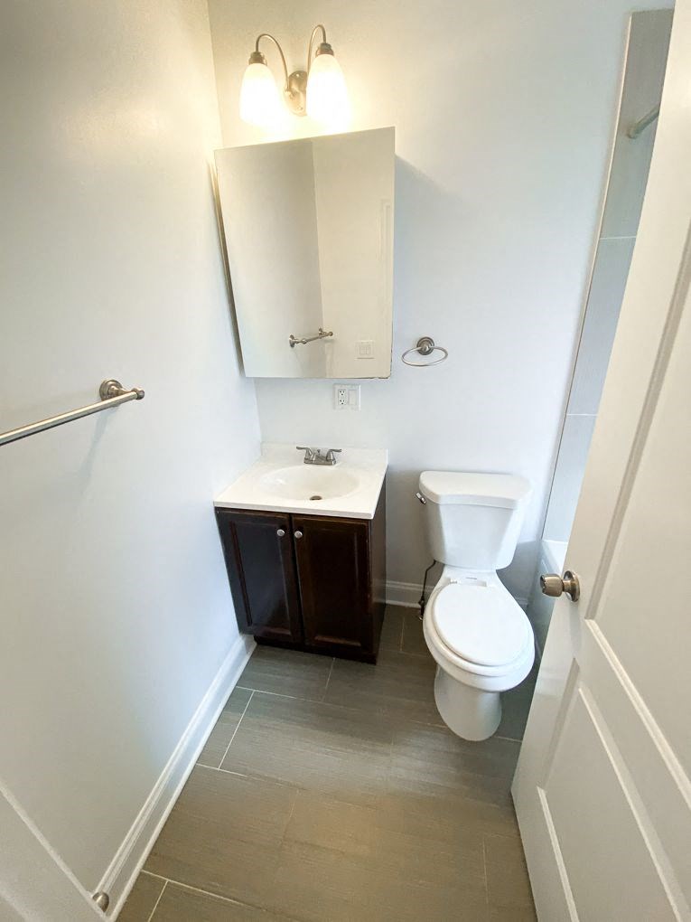 a small bathroom with a toilet and a sink