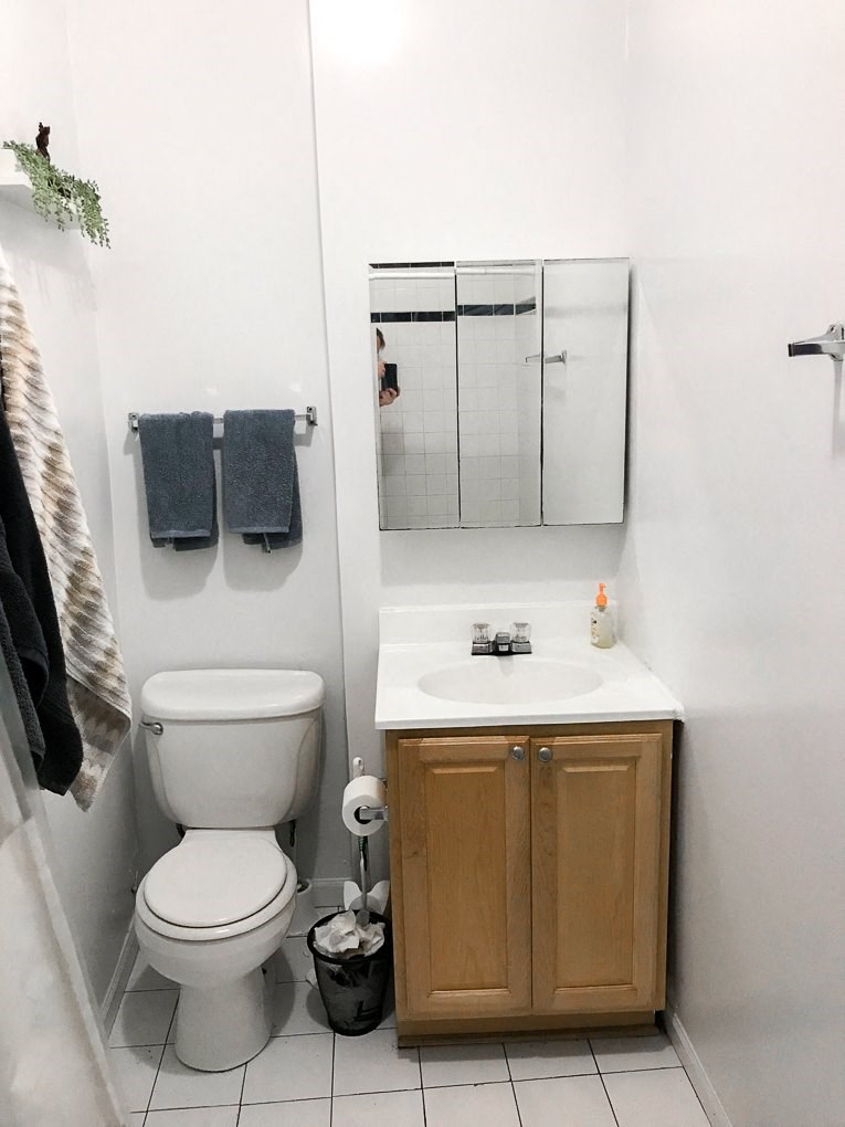 a small bathroom with a toilet and a sink