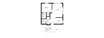 floor plan of 55 north luxury apartments to rent in the north end of boston