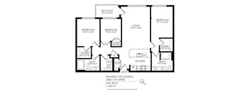 a floor plan of a house with an open floor plan