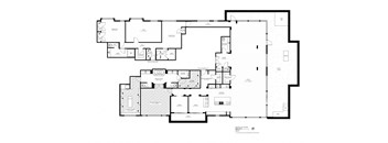 floor plan of the second level of the renovated home