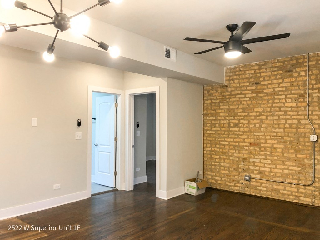 the living room after the renovation
