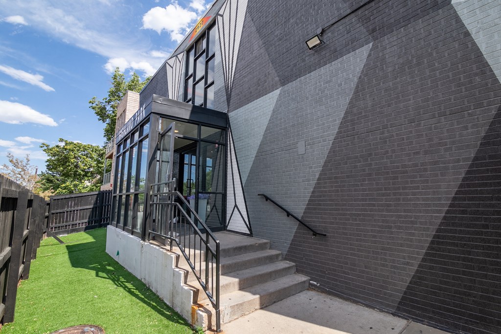 a view of the back of the building