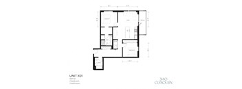the floor plan of unit xo