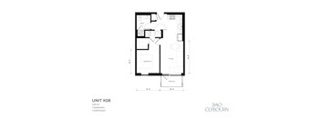 the floor plan of unit xo