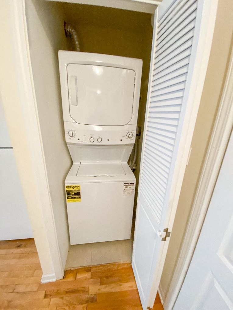 a washer and dryer in the laundry room