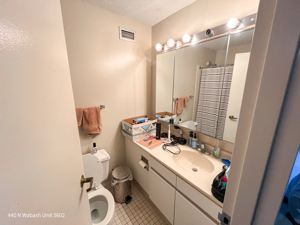 a bathroom with a sink and a toilet and a mirror