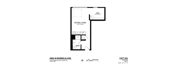 the floor plan of magnolia ave