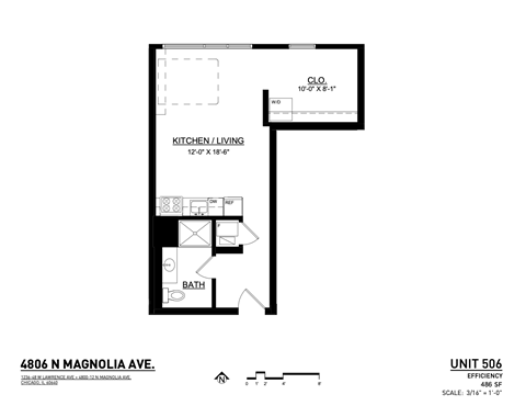 the floor plan of magnolia ave
