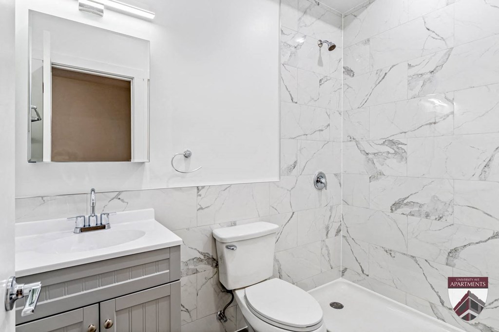 newly renovated bathroom