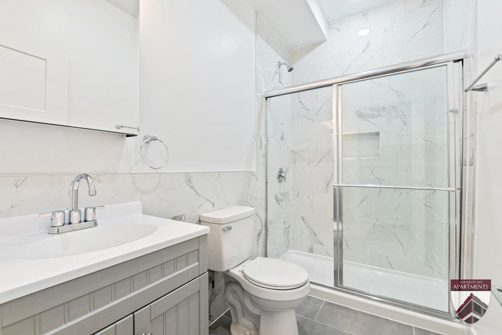 tile bathroom and tub shower
