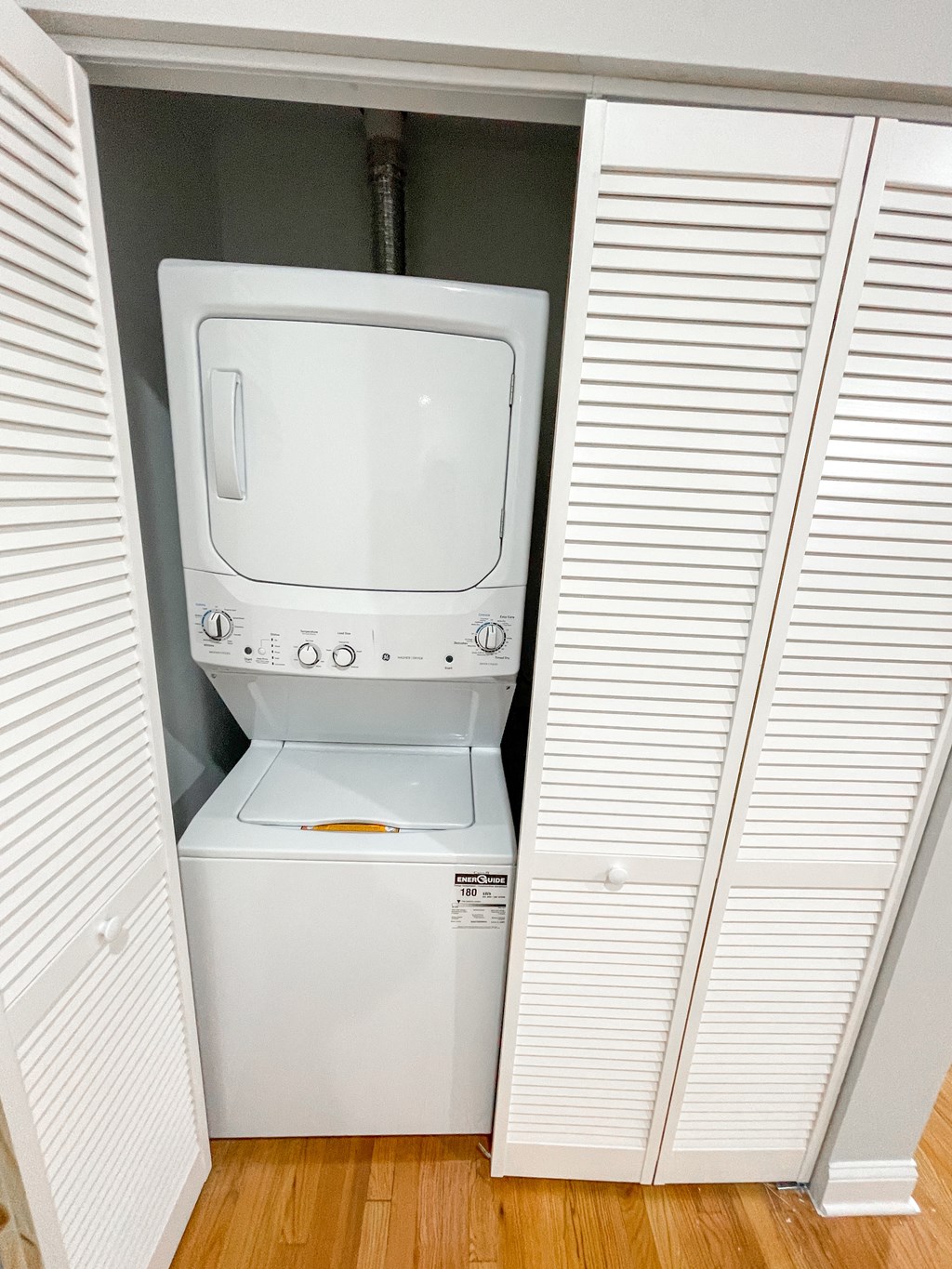 the laundry room has a washer and dryer in it