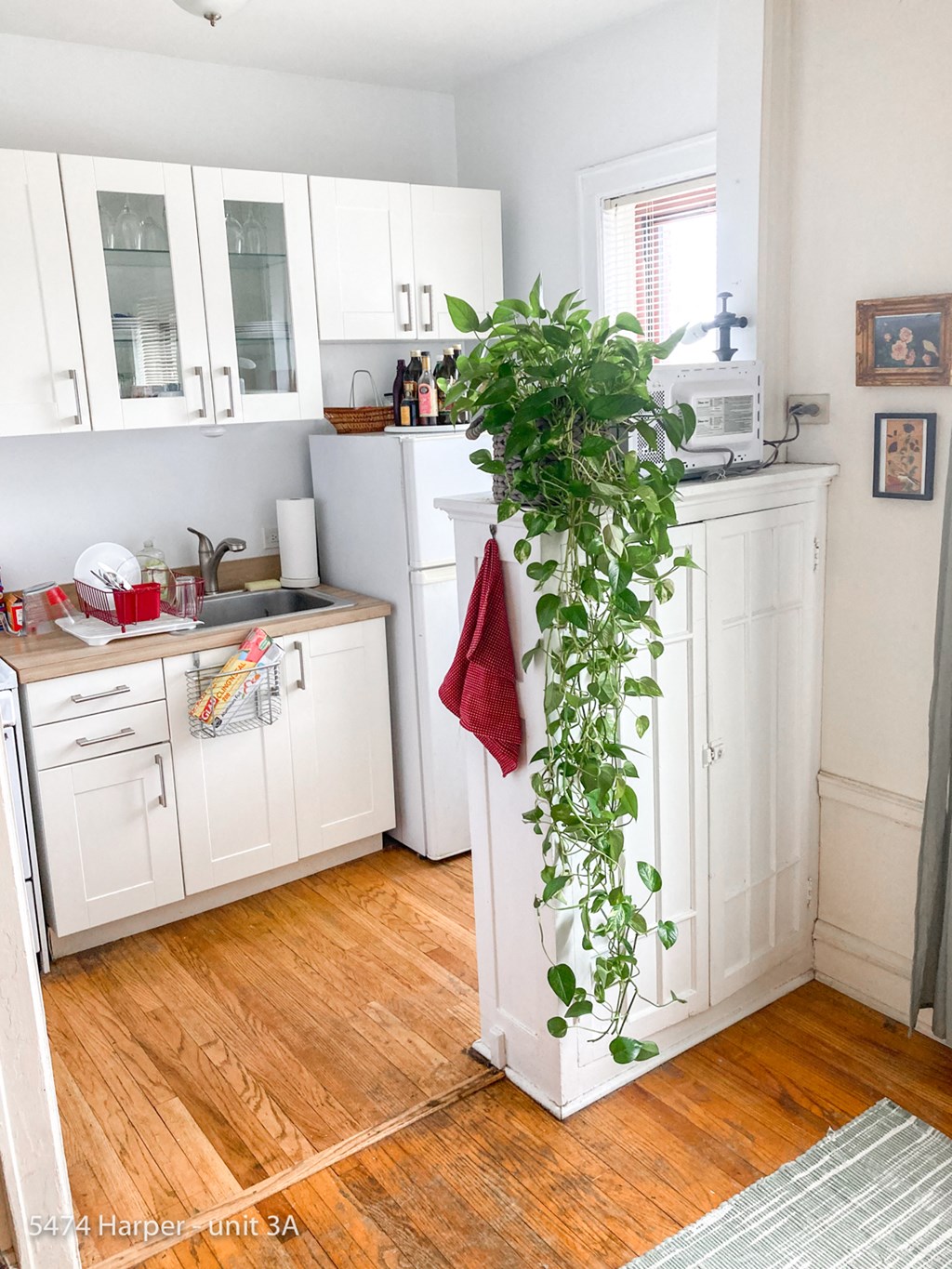kitchen countertops and dining space