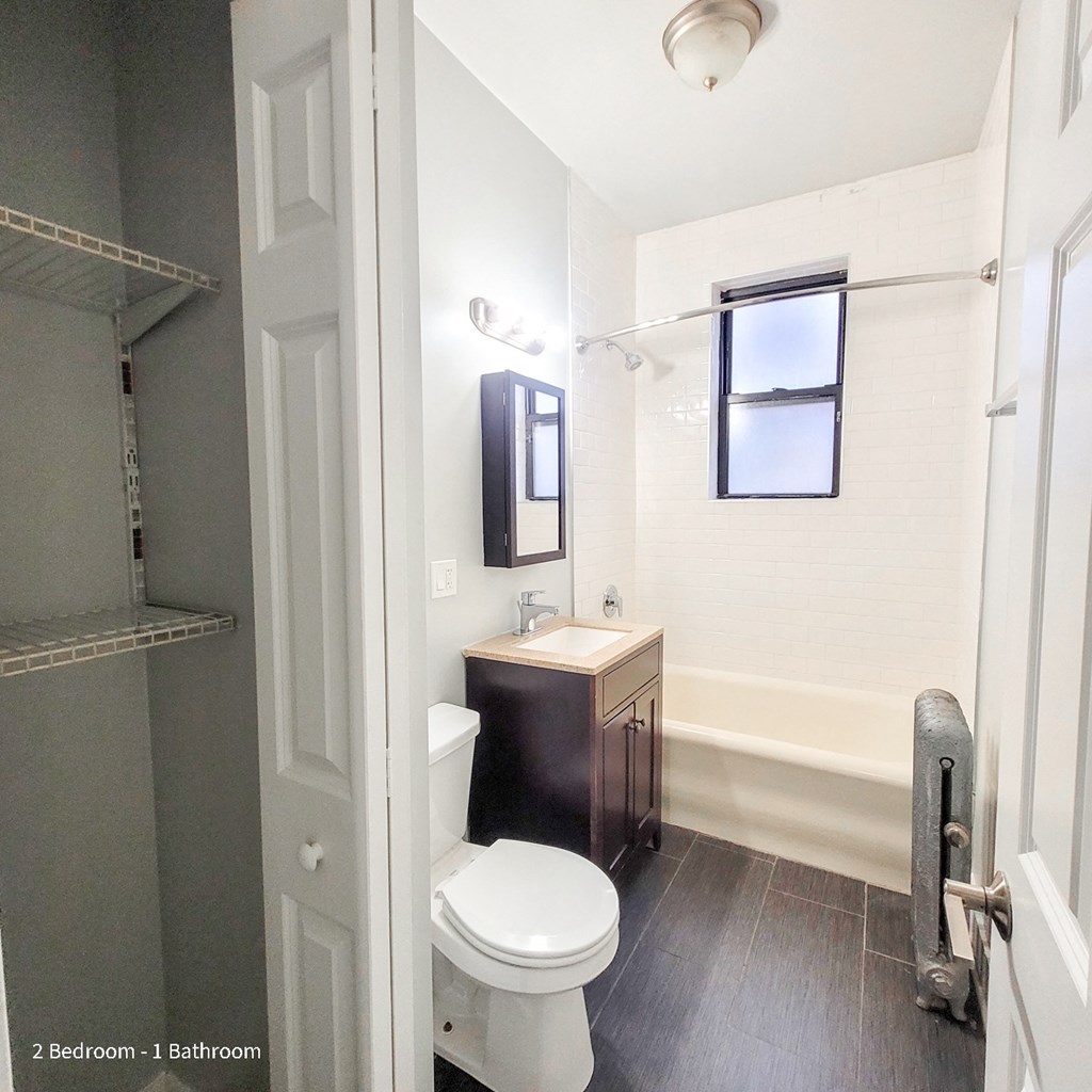 tile bathroom updated in hyde park