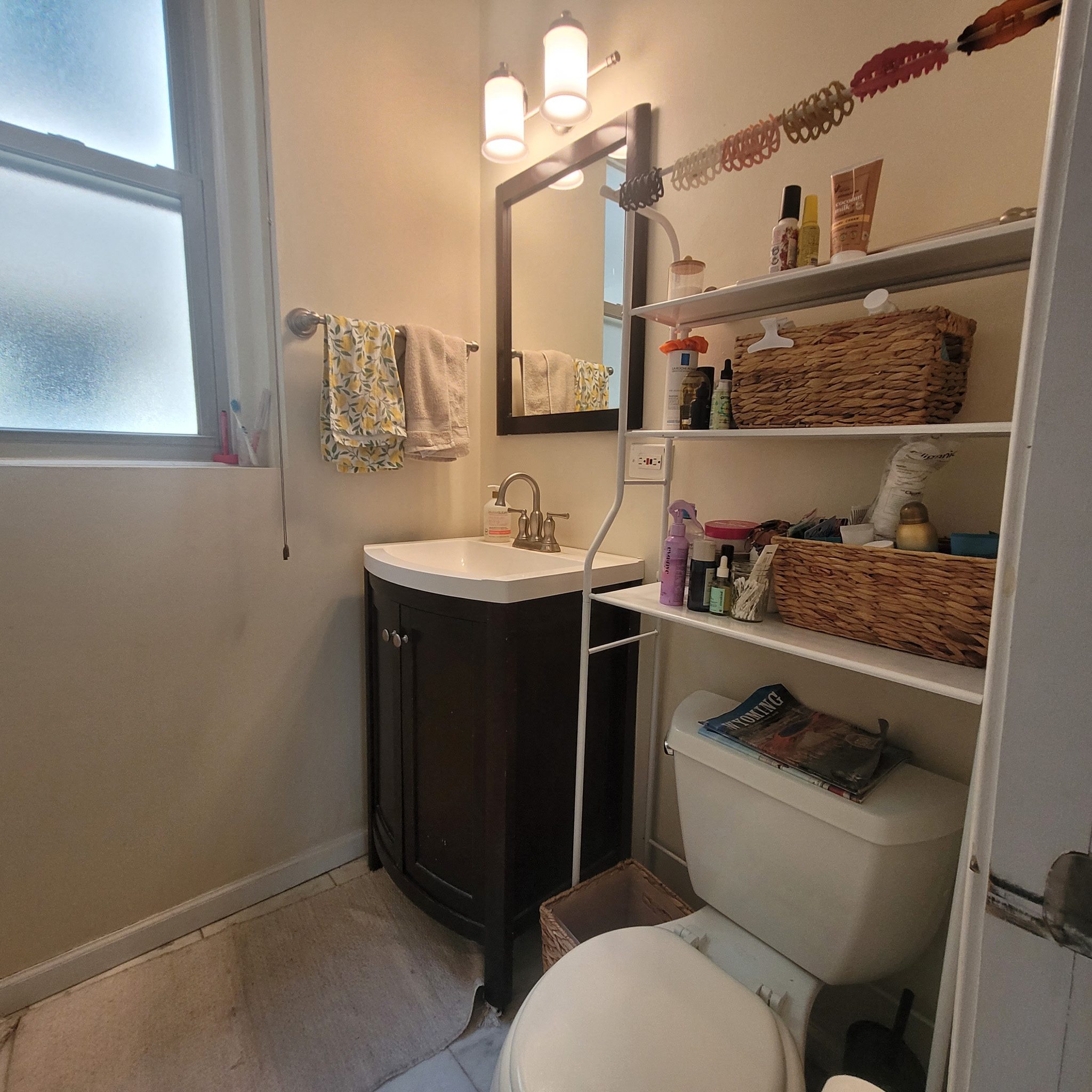 a small bathroom with a toilet and a sink