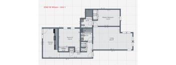 a blueprint of a floor plan of a house