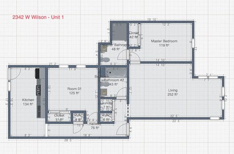 a blueprint of a floor plan of a house