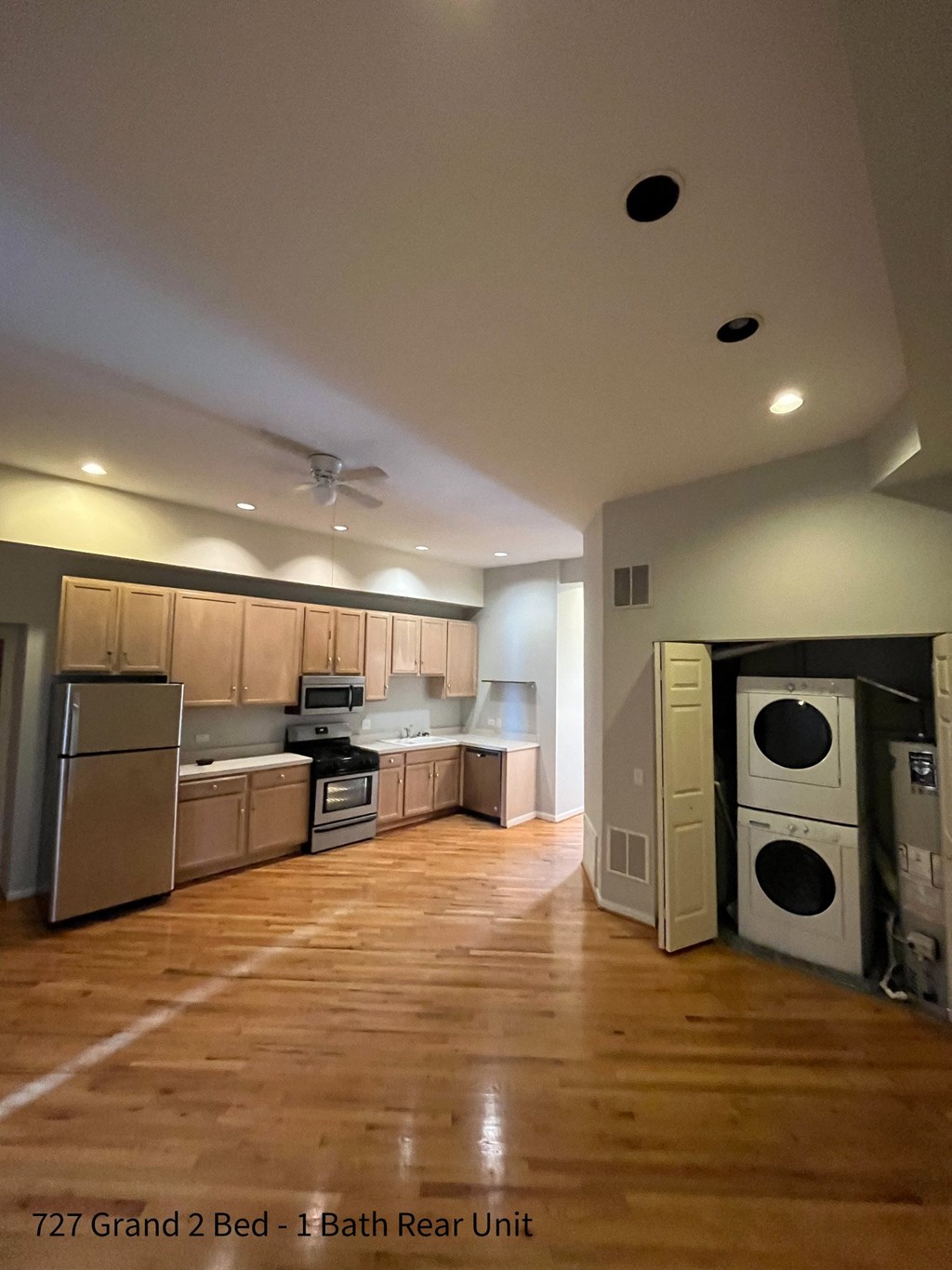 a view of the kitchen from the living room