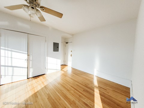 hardwood floors studio kitchen evanston northwestern university