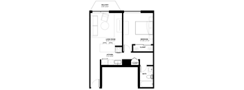 Jr 1 Bedroom - 1 Bathroom