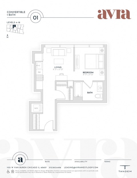 1125 W. Van Buren St. Studio-3 Beds Apartment for Rent - Photo Gallery 20