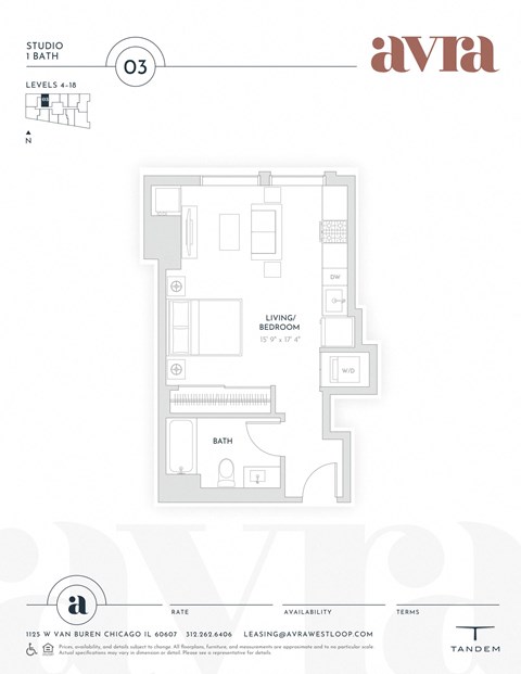 1125 W. Van Buren St. Studio-2 Beds Apartment for Rent - Photo Gallery 20