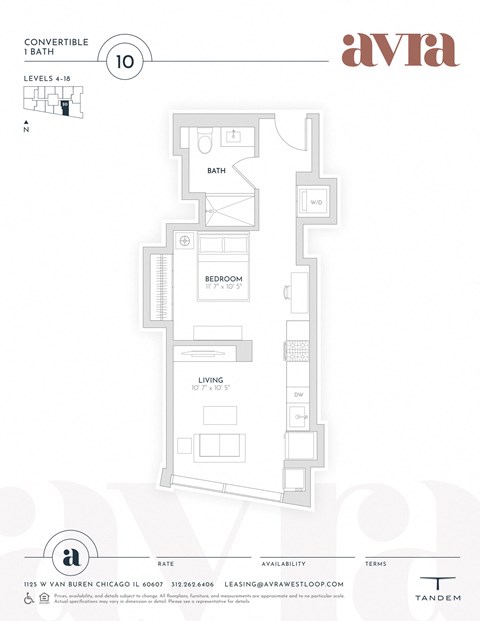 1125 W. Van Buren St. Studio-3 Beds Apartment for Rent - Photo Gallery 26