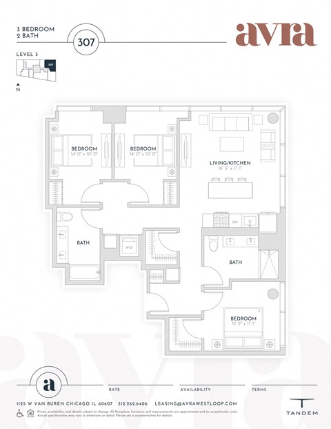 3 Bedroom - 2 Bathroom Tier 07