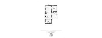 the floor plan of unit 1333 sqft