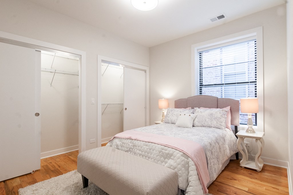 king size bedrooms with ample closet space