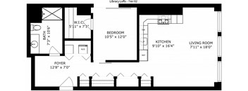 1 Bedroom Plus - 1 Bathroom