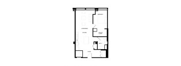 floor plan of 55 north luxury apartments to rent in the north end of boston