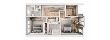 A series of images showing different rooms of a house.