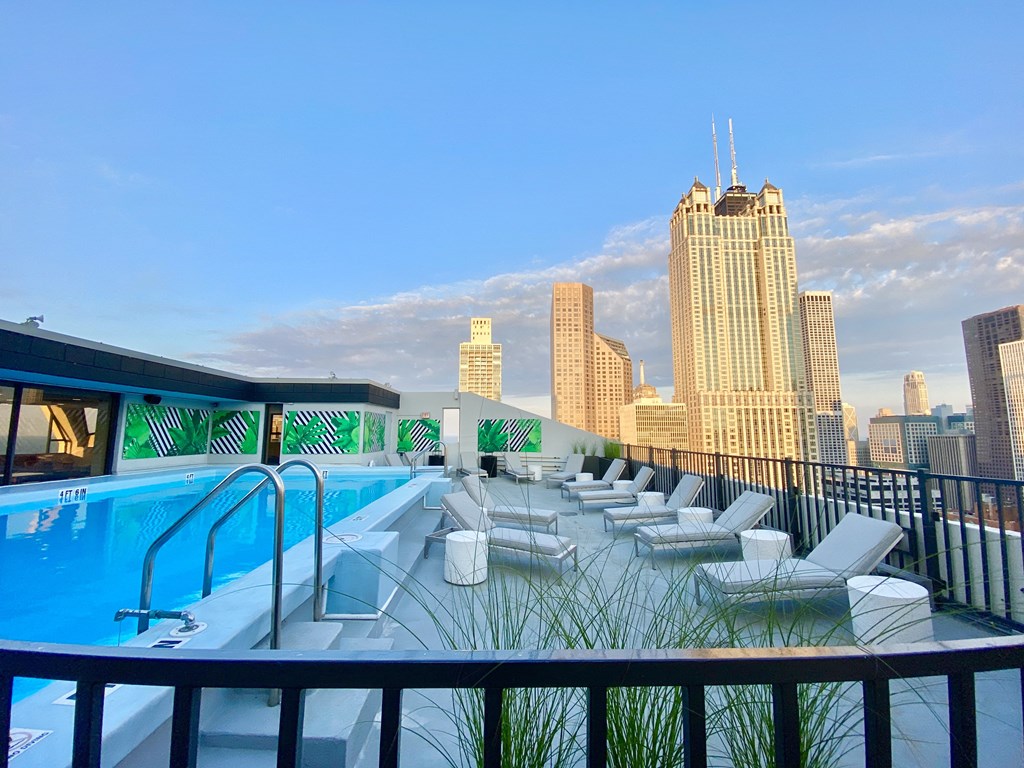 Two East Oak Pool and City Views
