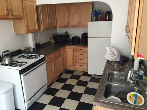 the kitchen is clean and ready for us to use
