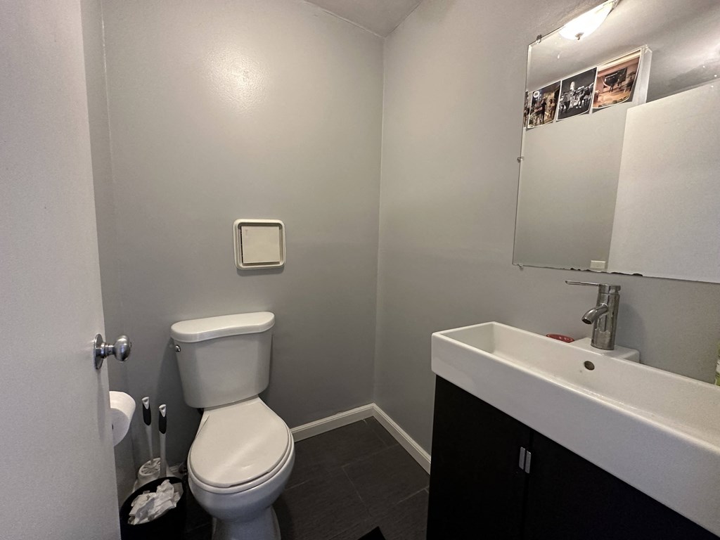 a small bathroom with a toilet and a sink