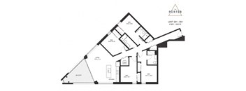 floor plan of 55 north luxury apartments to rent in the north end of boston