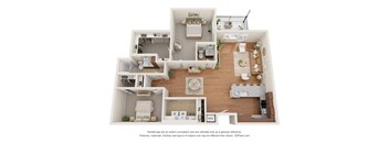 a floor plan of a home with a bedroom and a living room