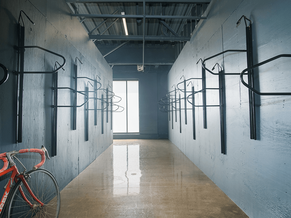 Bike room racks