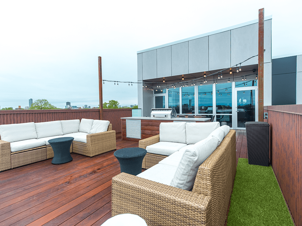 Rooftop sitting area