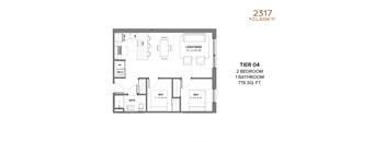 Tier 4 2 Bed 1 Bath 2317 N Clark